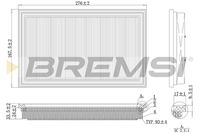 BREMSI FA1111 - Filtro de aire