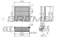 BREMSI FA0563 - Filtro de aire