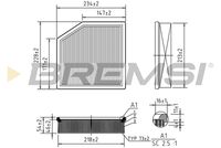 BREMSI FA1128 - Filtro de aire