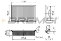 BREMSI FA1134 - Filtro de aire