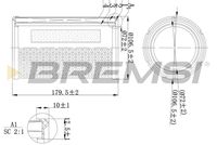 BREMSI FA1138 - Filtro de aire