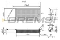 BREMSI FA0577 - Filtro de aire