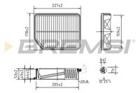 BREMSI FA0594 - Filtro de aire