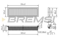 BREMSI FA1159 - Filtro de aire