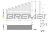 BREMSI FA1197 - Filtro de aire