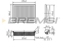 BREMSI FA0640 - Filtro de aire