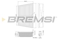 BREMSI FA1208 - Filtro de aire