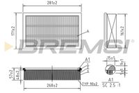 BREMSI FA0651 - Filtro de aire