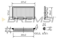 BREMSI FA1025 - Filtro de aire