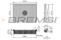 BREMSI FA1224 - Filtro de aire