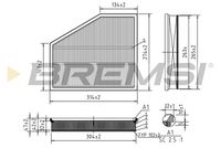 BREMSI FA1228 - Filtro de aire