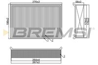 BREMSI FA1241 - Filtro de aire