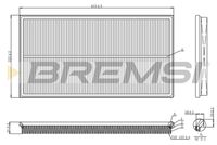 BREMSI FA1244 - Filtro de aire