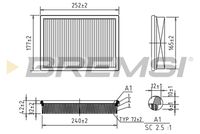 BREMSI FA1251 - Filtro de aire