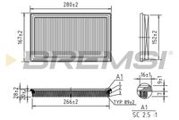 BREMSI FA1062 - Filtro de aire