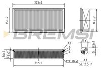 BREMSI FA1264 - Filtro de aire