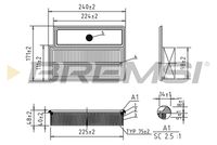 BREMSI FA1065 - Filtro de aire