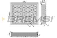 BREMSI FA1274 - Filtro de aire