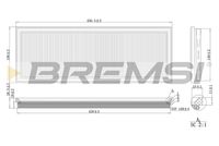 BREMSI FA2137 - Filtro de aire