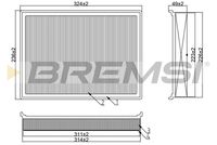 BREMSI FA1343 - Filtro de aire