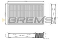 BREMSI FA1113 - Filtro de aire