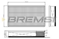 BREMSI FA1114 - Filtro de aire