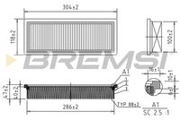 BREMSI FA1377 - Filtro de aire