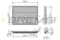 BREMSI FA1379 - Filtro de aire