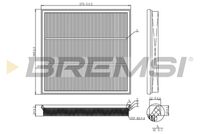 BREMSI FA1131 - Filtro de aire