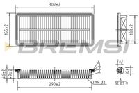 BREMSI FA1408 - Filtro de aire