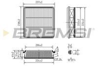 BREMSI FA1575 - Filtro de aire