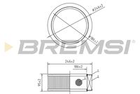 BREMSI FA1586 - Filtro de aire