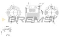 BREMSI FA1596 - Filtro de aire