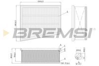 BREMSI FA1166 - Filtro de aire