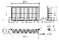 BREMSI FA1601 - Filtro de aire