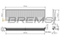 BREMSI FA1617 - Filtro de aire