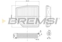 BREMSI FA1183 - Filtro de aire