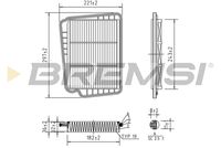 BREMSI FA1621 - Filtro de aire