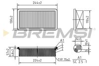 BREMSI FA1635 - Filtro de aire