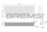 BREMSI FA1639 - año construcción hasta: 01/2011<br>Tipo de filtro: Cartucho filtrante<br>Longitud [mm]: 358<br>Ancho [mm]: 135<br>Altura [mm]: 50,6<br>Cantidad: 2<br>