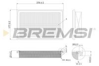 BREMSI FA1206 - Filtro de aire