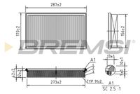 BREMSI FA1646 - Filtro de aire