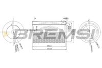 BREMSI FA1674 - Filtro de aire