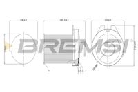 BREMSI FA1677 - año construcción hasta: 10/1990<br>Tipo de filtro: Cartucho filtrante<br>Diámetro exterior [mm]: 187<br>Diámetro 1 [mm]: 155<br>Altura [mm]: 193,5<br>