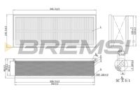 BREMSI FA1237 - Filtro de aire