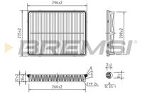 BREMSI FA1695 - Filtro de aire