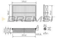 BREMSI FA1703 - Filtro de aire