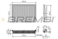 BREMSI FA1342 - Filtro de aire