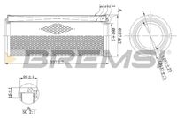 BREMSI FA1996 - Filtro de aire