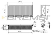 BREMSI FA1369 - Filtro de aire